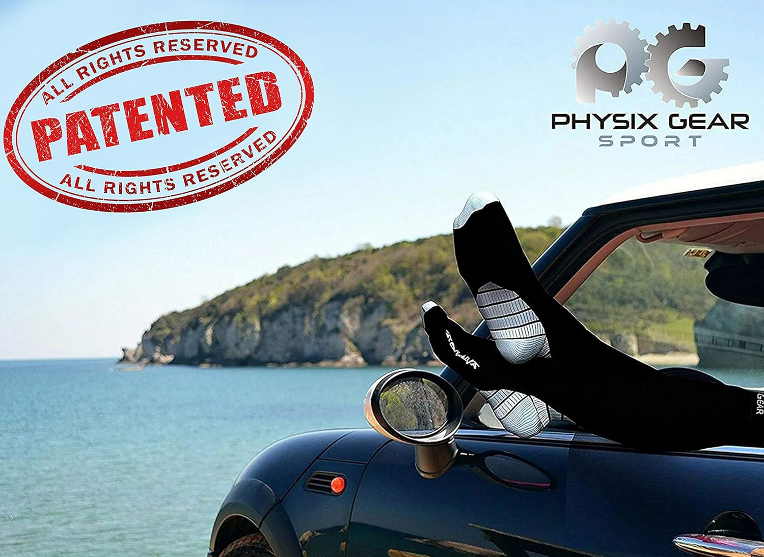 Experience Ultimate Comfort with Physix Gear Compression Socks - 20-30 Mmhg Support for Men & Women - Perfect for Running, Nursing, Travel, and More!
