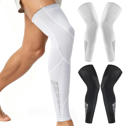 Elevate Your Performance with Our Full Leg Compression Sleeves - Anti-Slip, UV Protection, and Pain Relief!