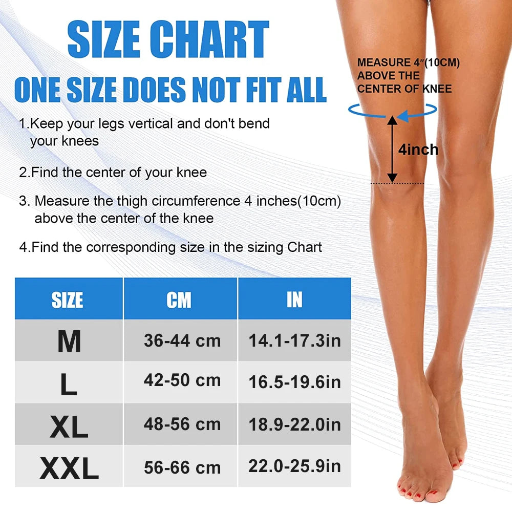 Elevate Your Performance with Our Full Leg Compression Sleeves - Anti-Slip, UV Protection, and Pain Relief!